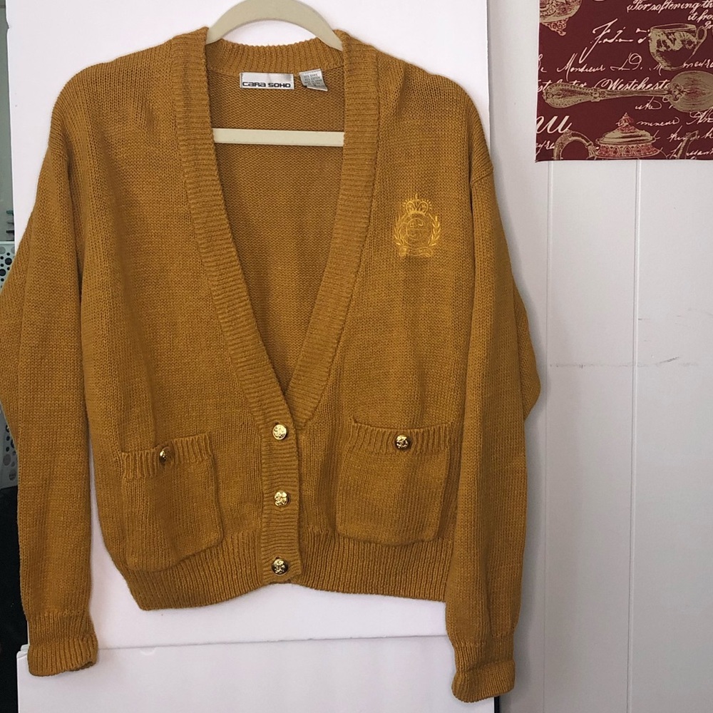Vtg Cara Soho Chunky oversized sweater Mus…